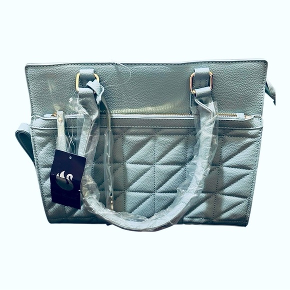 Gloria Vanderbilt Denim Blue-Gray Handbag - Chic & Versatile! New - Picture 2 of 10